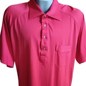 XXL Vintage Single Stitch Polo Shirt Silvertop Red Nebraska Sleeve Logo Rodeo